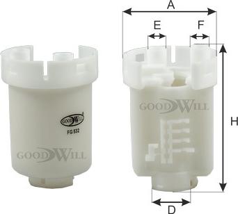 GoodWill FG 532 - Filtre à carburant cwaw.fr