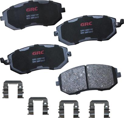 GRC GCD929 - Kit de plaquettes de frein, frein à disque cwaw.fr