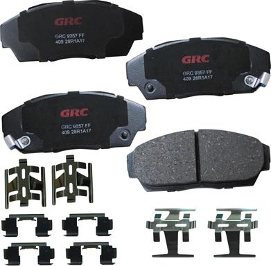 GRC GCD409 - Kit de plaquettes de frein, frein à disque cwaw.fr