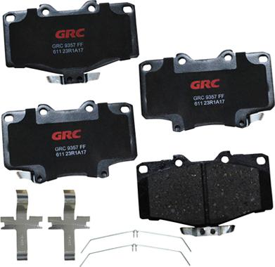 GRC GCD611 - Kit de plaquettes de frein, frein à disque cwaw.fr