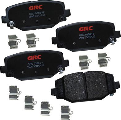 GRC GCD1596 - Kit de plaquettes de frein, frein à disque cwaw.fr