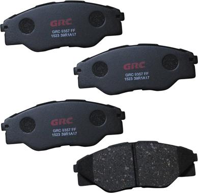 GRC GCD1523 - Kit de plaquettes de frein, frein à disque cwaw.fr