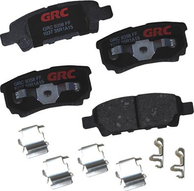 GRC GCD1037 - Kit de plaquettes de frein, frein à disque cwaw.fr