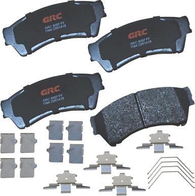 GRC GCD1164 - Kit de plaquettes de frein, frein à disque cwaw.fr