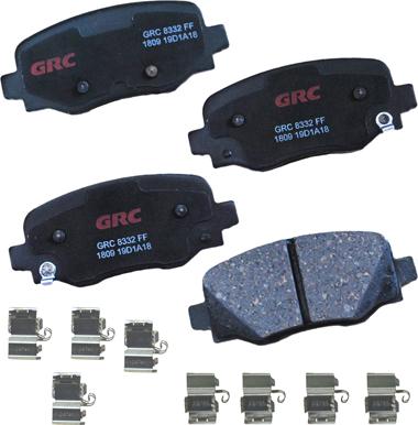 GRC GCD1809 - Kit de plaquettes de frein, frein à disque cwaw.fr