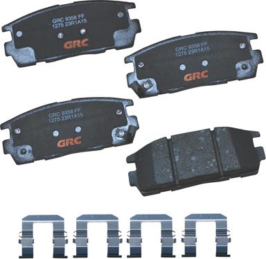 GRC GCD1275 - Kit de plaquettes de frein, frein à disque cwaw.fr