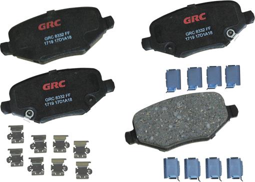 GRC GCD1719 - Kit de plaquettes de frein, frein à disque cwaw.fr