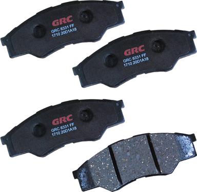 GRC GCD1710 - Kit de plaquettes de frein, frein à disque cwaw.fr