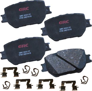 GRC GCD1733 - Kit de plaquettes de frein, frein à disque cwaw.fr