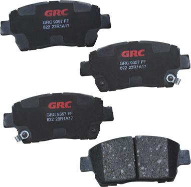 GRC GCD822 - Kit de plaquettes de frein, frein à disque cwaw.fr