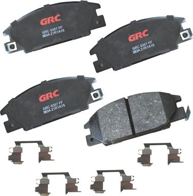 GRC GCD363A - Kit de plaquettes de frein, frein à disque cwaw.fr