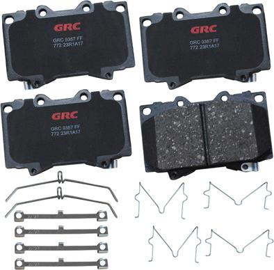 GRC GCD772 - Kit de plaquettes de frein, frein à disque cwaw.fr