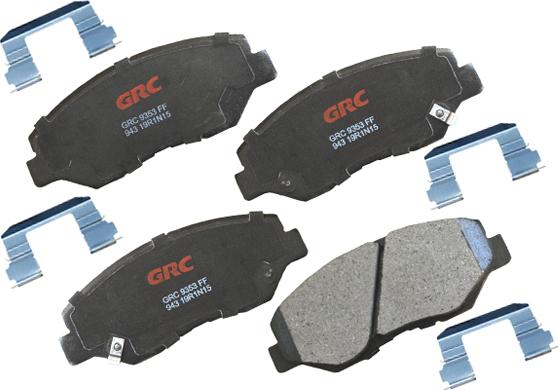 GRC GMD943 - Kit de plaquettes de frein, frein à disque cwaw.fr