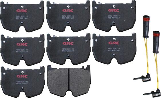 GRC GMD983 - Kit de plaquettes de frein, frein à disque cwaw.fr