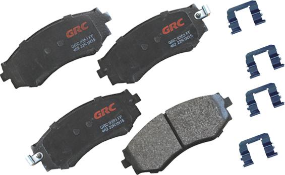 GRC GMD462 - Kit de plaquettes de frein, frein à disque cwaw.fr