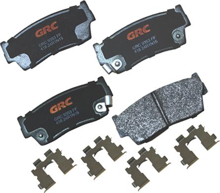 GRC GMD418 - Kit de plaquettes de frein, frein à disque cwaw.fr