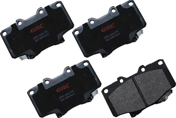 GRC GMD502 - Kit de plaquettes de frein, frein à disque cwaw.fr