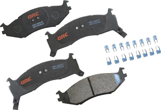 GRC GMD524 - Kit de plaquettes de frein, frein à disque cwaw.fr