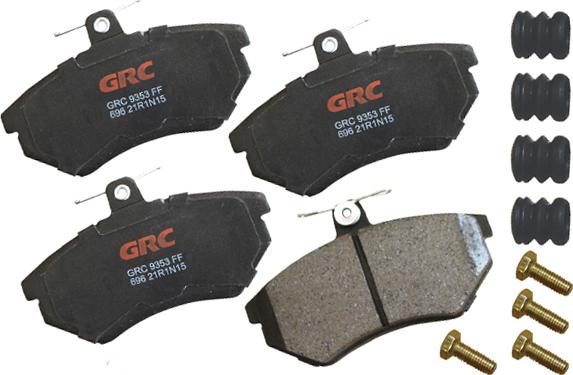 GRC GMD696 - Kit de plaquettes de frein, frein à disque cwaw.fr