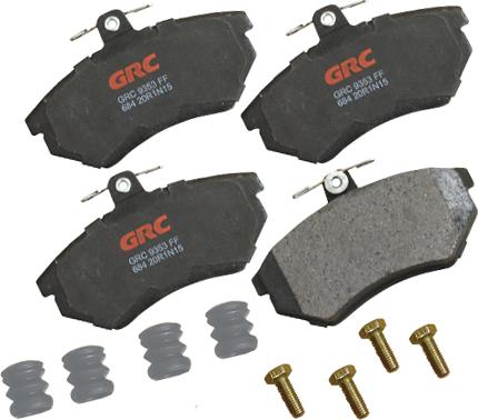 GRC GMD684 - Kit de plaquettes de frein, frein à disque cwaw.fr