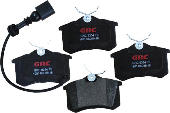 GRC GMD1981 - Kit de plaquettes de frein, frein à disque cwaw.fr