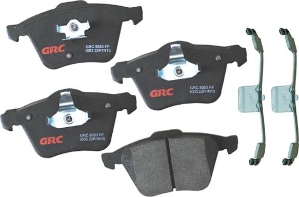 GRC GMD1003 - Kit de plaquettes de frein, frein à disque cwaw.fr