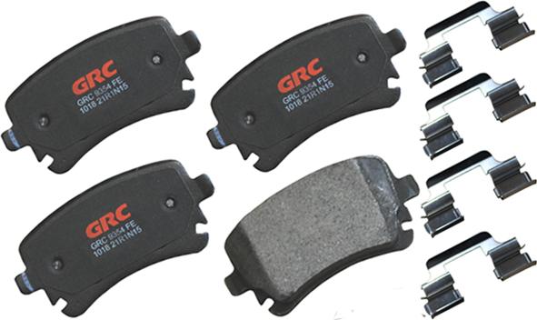 GRC GMD1018 - Kit de plaquettes de frein, frein à disque cwaw.fr