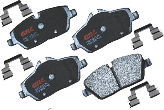 GRC GMD1308 - Kit de plaquettes de frein, frein à disque cwaw.fr