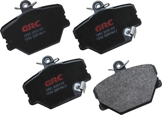 GRC GMD1252 - Kit de plaquettes de frein, frein à disque cwaw.fr