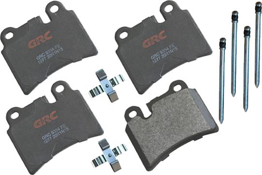 GRC GMD1277 - Kit de plaquettes de frein, frein à disque cwaw.fr