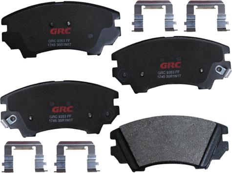 GRC GMD1745 - Kit de plaquettes de frein, frein à disque cwaw.fr