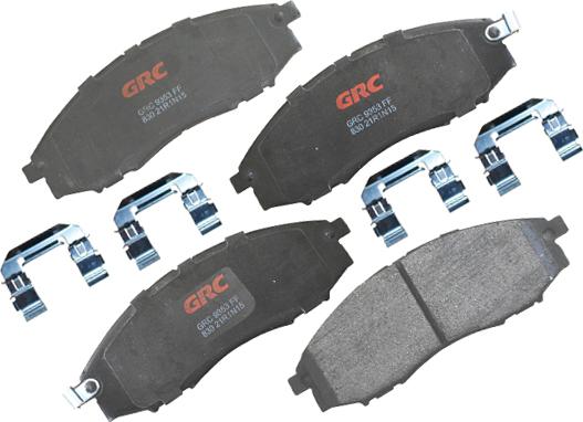 GRC GMD830 - Kit de plaquettes de frein, frein à disque cwaw.fr