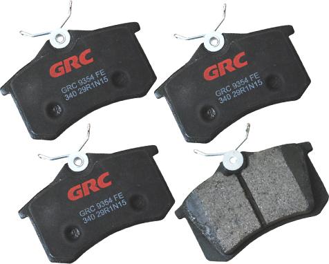 GRC GMD340 - Kit de plaquettes de frein, frein à disque cwaw.fr