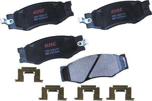 GRC GMD266 - Kit de plaquettes de frein, frein à disque cwaw.fr