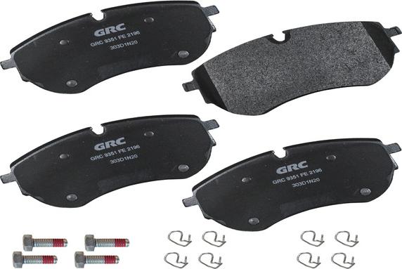 GRC GMD2196 - Kit de plaquettes de frein, frein à disque cwaw.fr