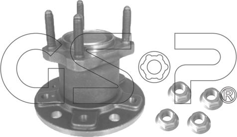 GSP 9400053K - Kit de roulements de roue cwaw.fr