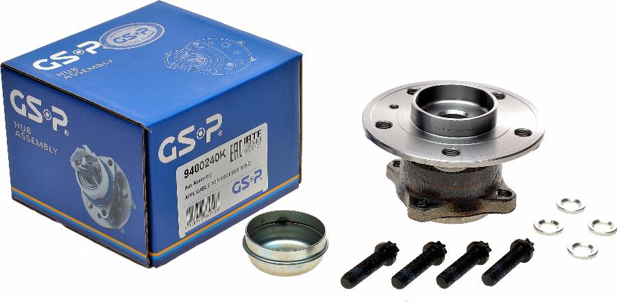 GSP 9400240K - Kit de roulements de roue cwaw.fr