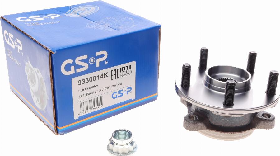 GSP 9330014K - Kit de roulements de roue cwaw.fr