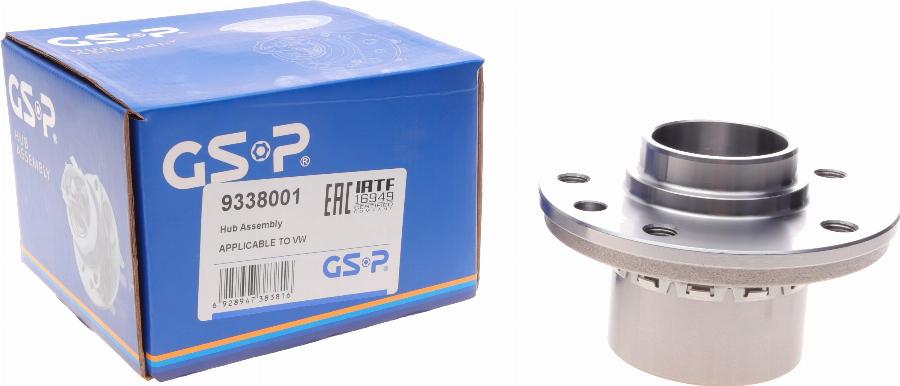 GSP 9338001 - Kit de roulements de roue cwaw.fr