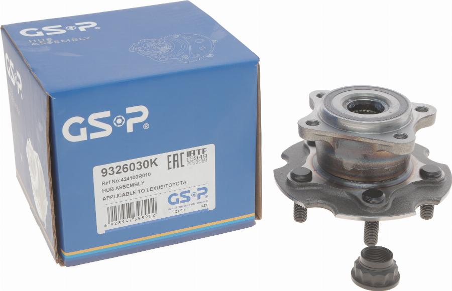 GSP 9326030K - Kit de roulements de roue cwaw.fr