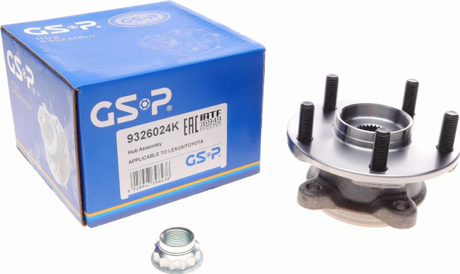 GSP 9326024K - Kit de roulements de roue cwaw.fr