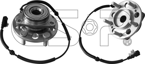 GSP 9328024 - Kit de roulements de roue cwaw.fr