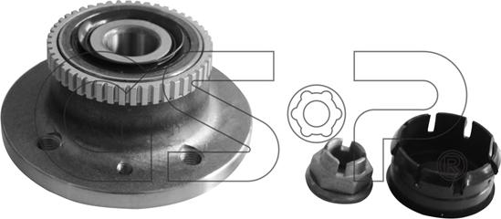 GSP 9225044K - Kit de roulements de roue cwaw.fr