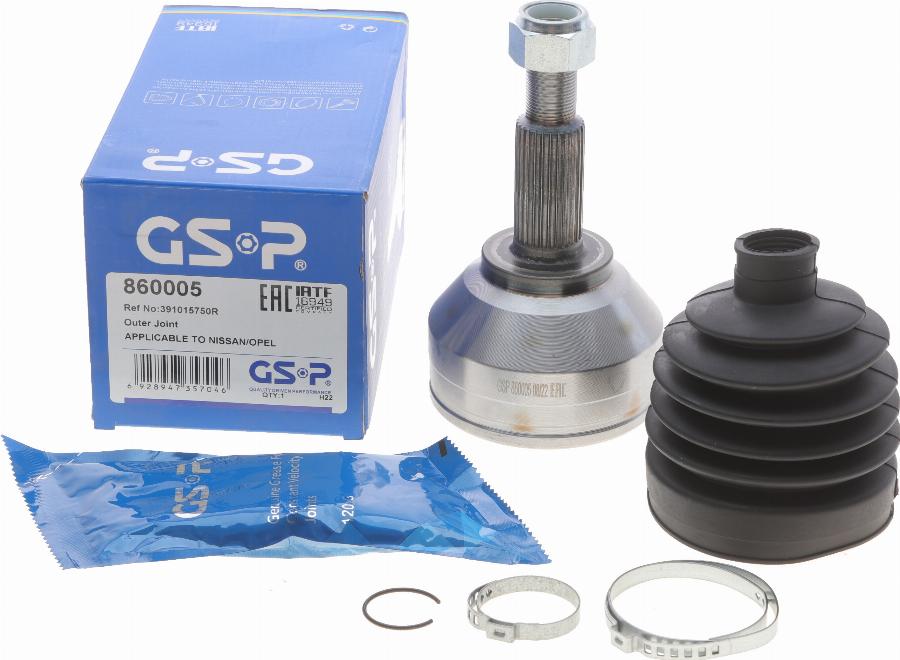 GSP 860005 - Jeu de joints, arbre de transmission cwaw.fr