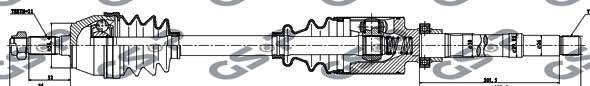 GSP 245001 - Arbre de transmission cwaw.fr