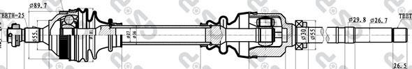 GSP 245153 - Arbre de transmission cwaw.fr