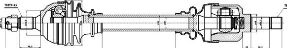 GSP 245160 - Arbre de transmission cwaw.fr