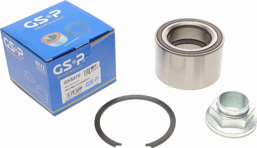 GSP GK6570 - Kit de roulements de roue cwaw.fr