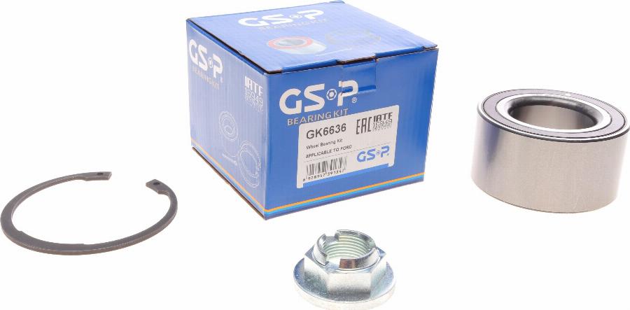 GSP GK6636 - Kit de roulements de roue cwaw.fr