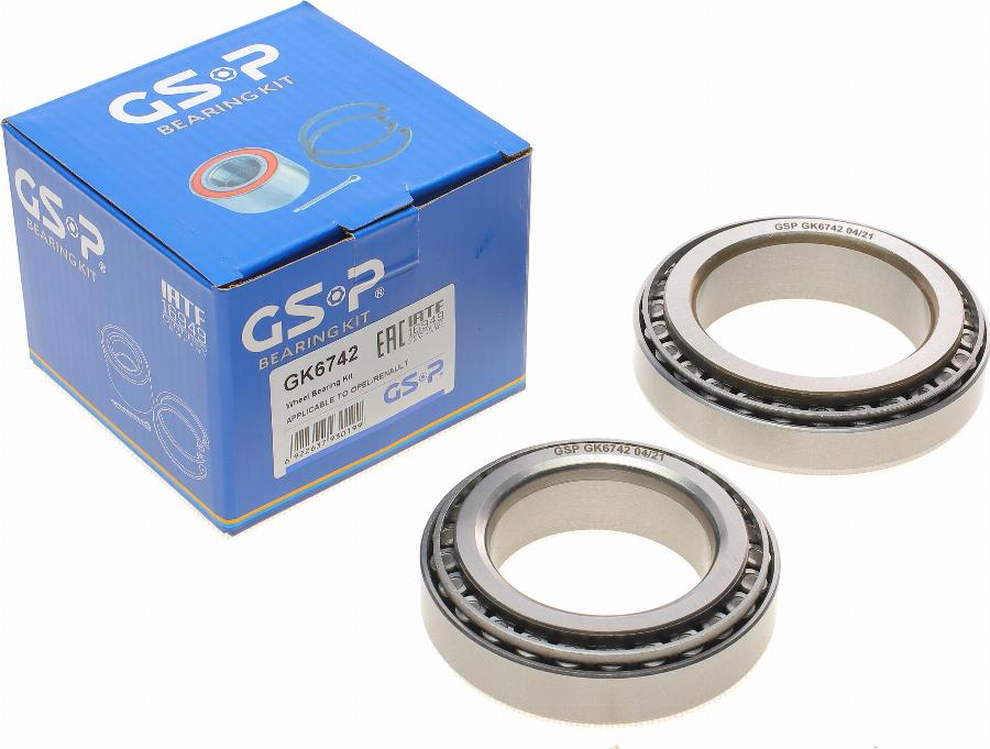 GSP GK6742 - Kit de roulements de roue cwaw.fr